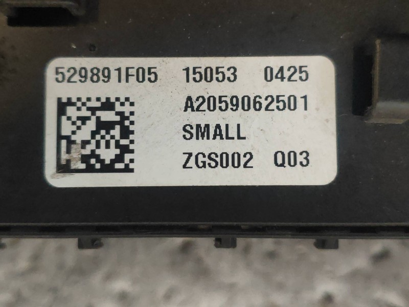 Recambio de modulo electronico para mercedes clase c (w205) lim. c 200 cgi (205.042) referencia OEM IAM A2059062501 529891F05 