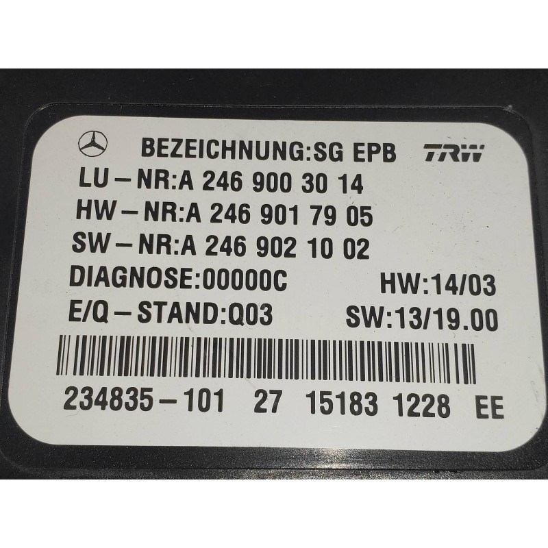Recambio de modulo electronico para mercedes clase cla (w117) cla 180 cdi (117.312) referencia OEM IAM A2469003014 A2469017905 A