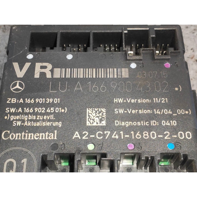 Recambio de modulo electronico para mercedes clase cla (w117) cla 180 cdi (117.312) referencia OEM IAM A1669004302 A2C7411680200