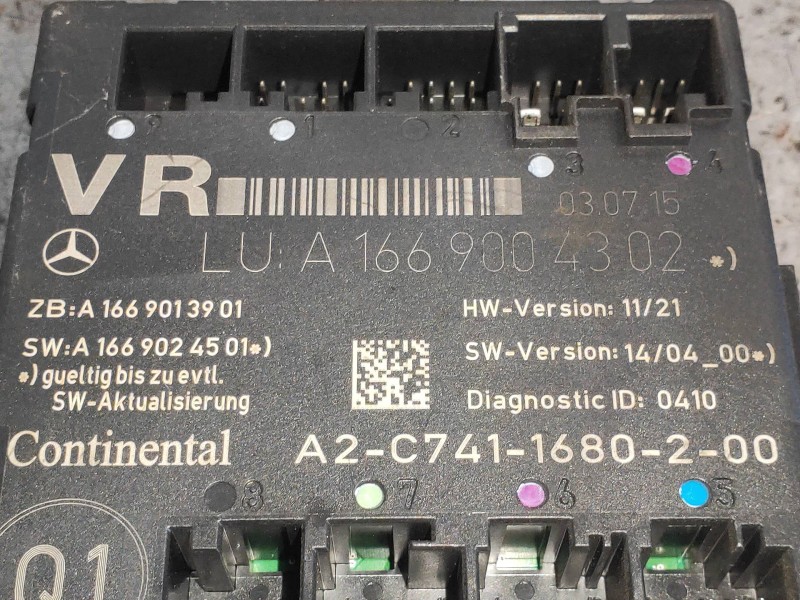 Recambio de modulo electronico para mercedes clase cla (w117) cla 180 cdi (117.312) referencia OEM IAM A1669004302 A2C7411680200