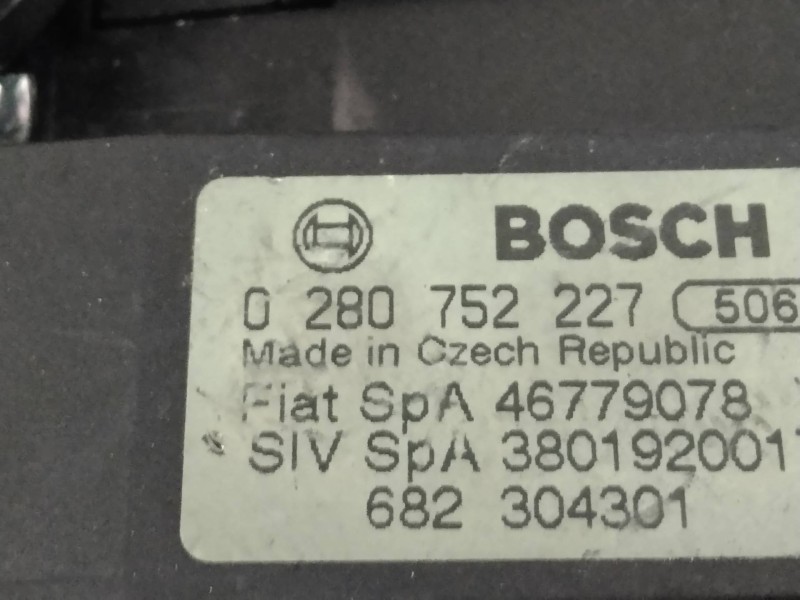 Recambio de potenciometro pedal para fiat stilo (192) 1.9 jtd 115 dynamic xbox referencia OEM IAM 0280752227 46779078 