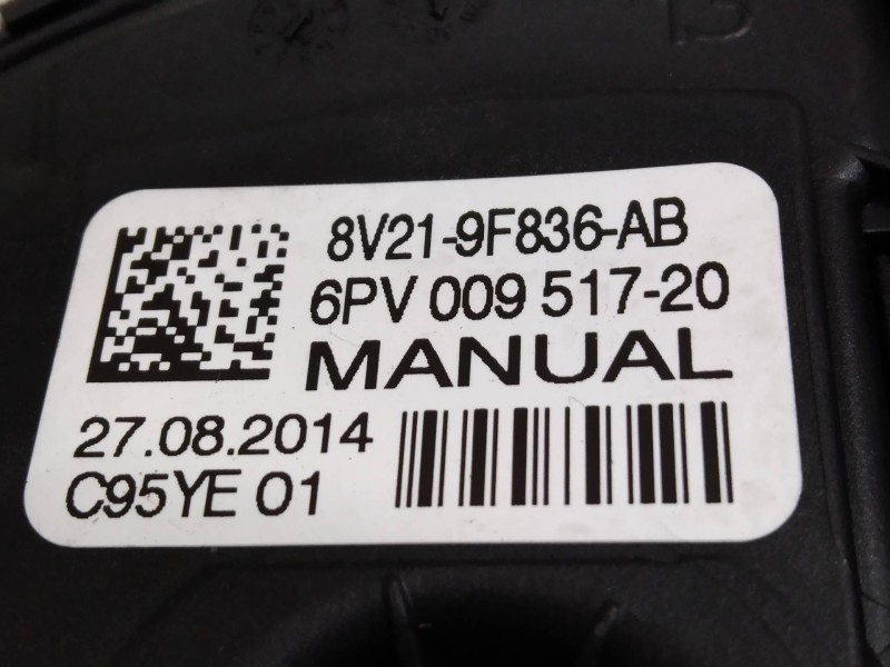 Recambio de potenciometro pedal para ford fiesta (ccn) 1.25 16v cat referencia OEM IAM 6PV00951720 8V219F836AB 