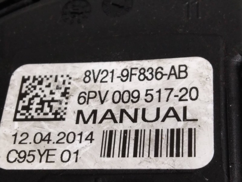 Recambio de potenciometro pedal para ford fiesta (cb1) 1.6 tdci cat referencia OEM IAM 6PV00951720 8V219F836AB 