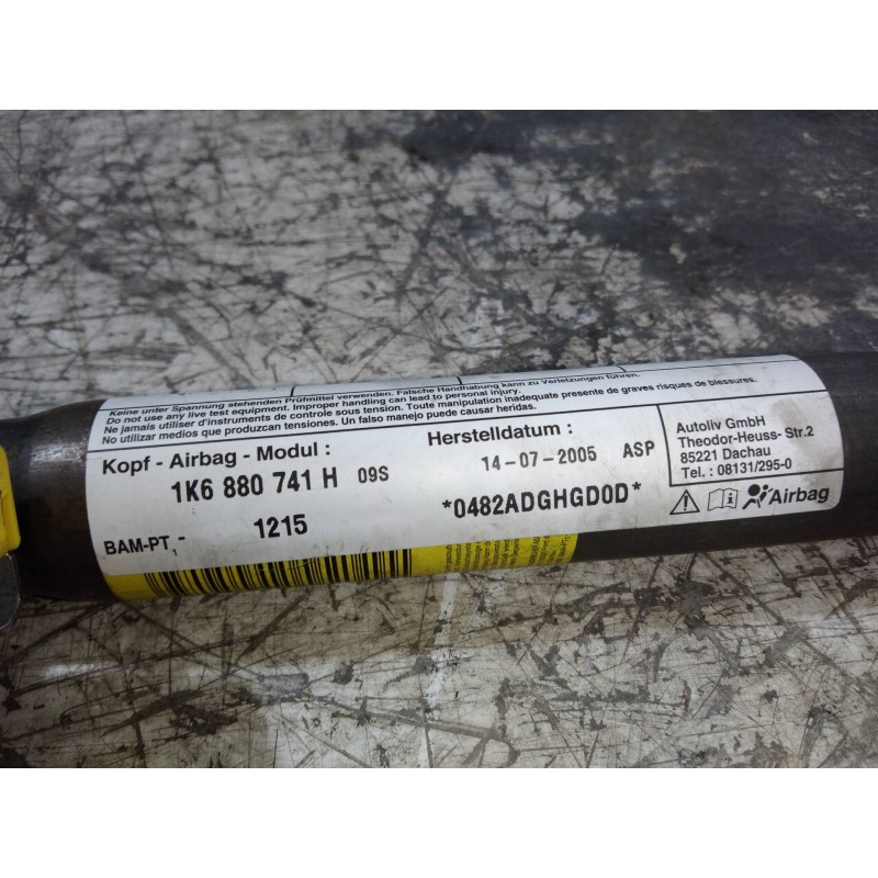 Recambio de airbag cortina delantero izquierdo para volkswagen golf v berlina (1k1) highline referencia OEM IAM 1K6880741H  