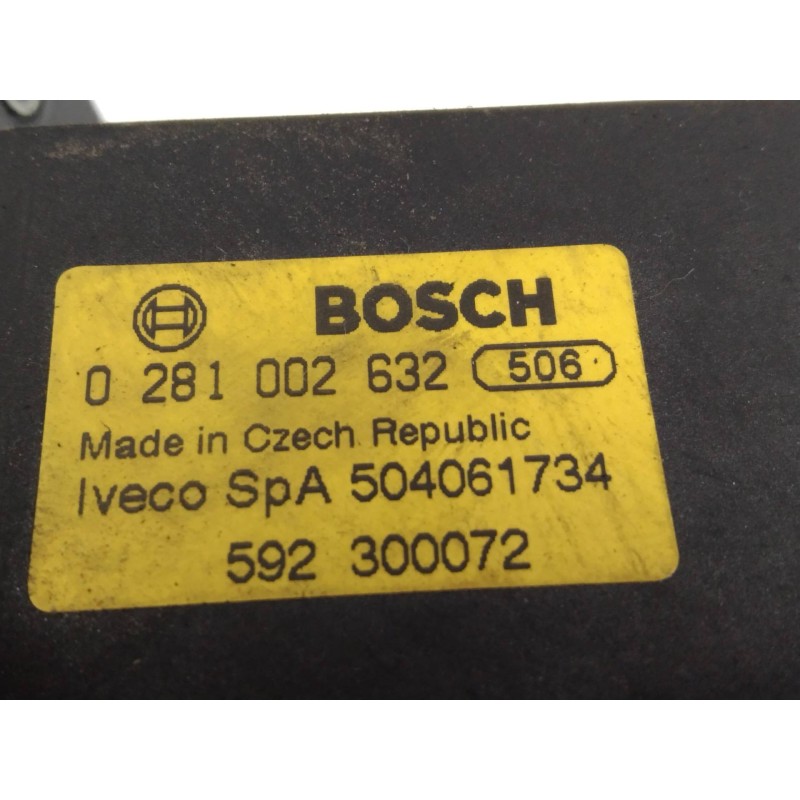 Recambio de potenciometro pedal para iveco daily caja cerrada (1999 =>) 3.0 diesel cat referencia OEM IAM 0281002632 504061734 