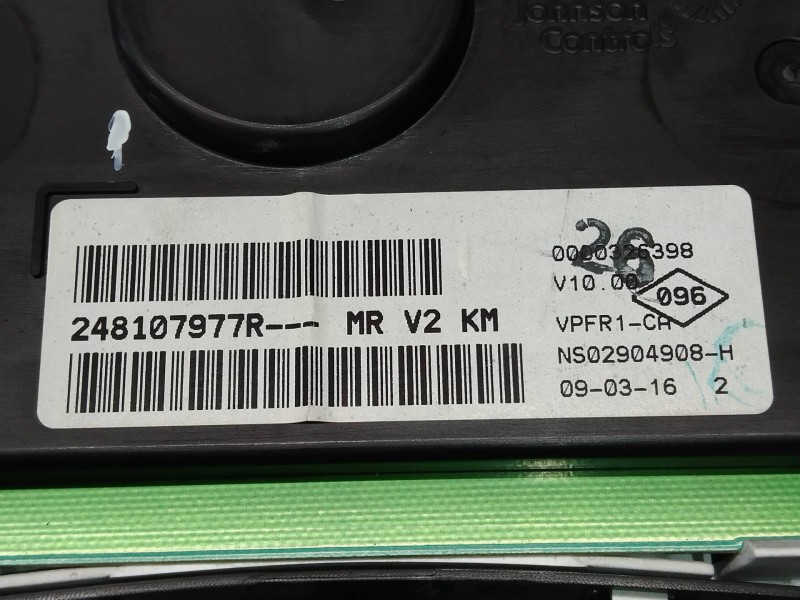 Recambio de cuadro instrumentos para dacia dokker 1.5 dci diesel fap cat referencia OEM IAM 248107977R  