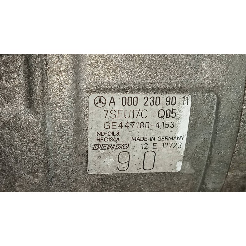 Recambio de compresor aire acondicionado para mercedes clase c (w203) familiar 2.2 cdi cat referencia OEM IAM GE4471804153 A0002