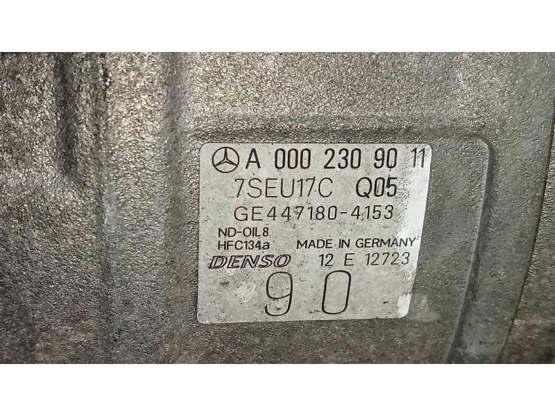 Recambio de compresor aire acondicionado para mercedes clase c (w203) familiar 2.2 cdi cat referencia OEM IAM GE4471804153 A0002