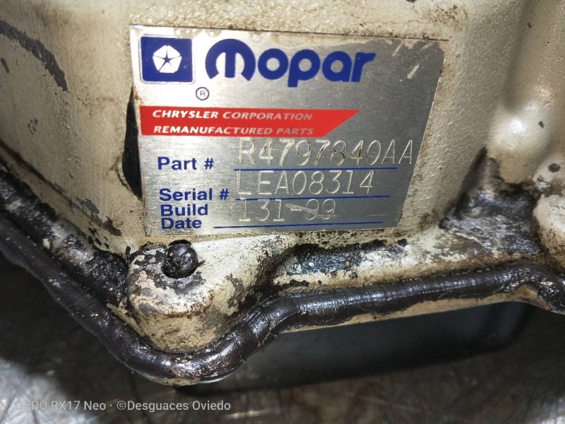 Recambio de caja cambios para chrysler vision (lh) 3.5 cat referencia OEM IAM R4797840AA LEA08314 13199