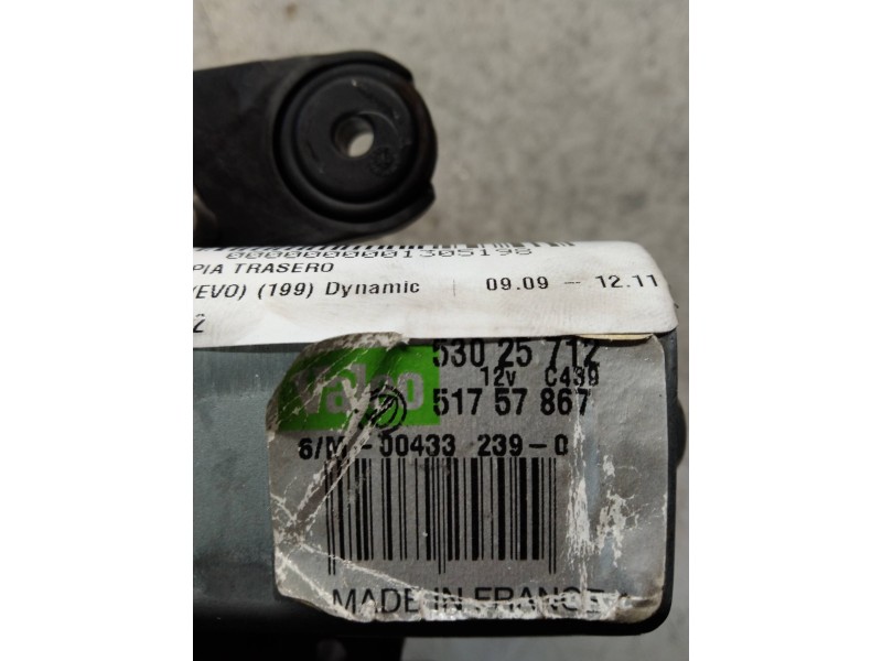 Recambio de motor limpia trasero para fiat punto (evo) (199) dynamic referencia OEM IAM 53025712 51757867 