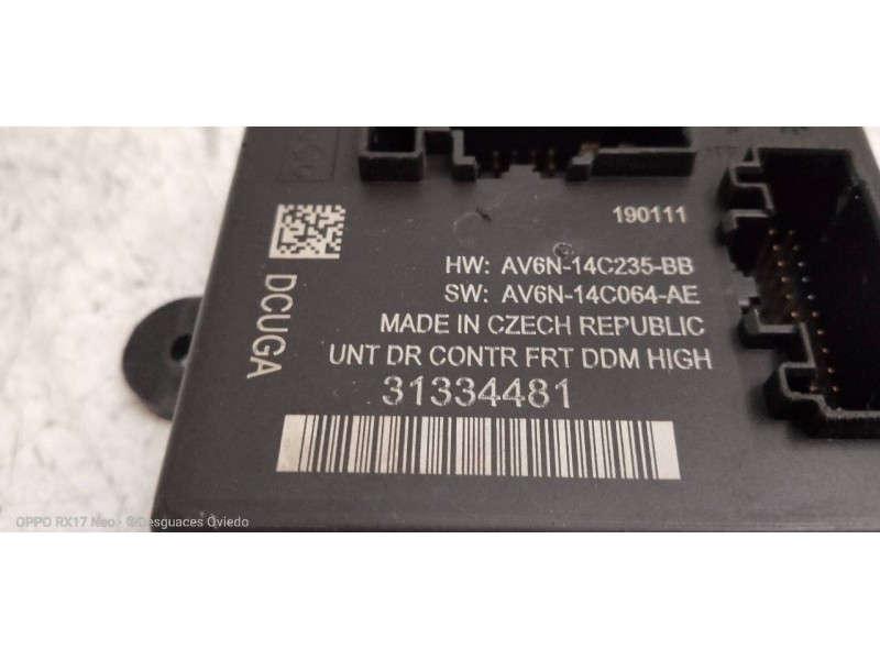 Recambio de modulo electronico para volvo v60 kombi kinetic referencia OEM IAM 31334481 AV6N14C235BB AV6N14C064AE