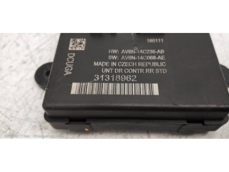 Recambio de modulo electronico para volvo v60 kombi kinetic referencia OEM IAM 31318962 AV6N14C236AB AV6N14C068AE