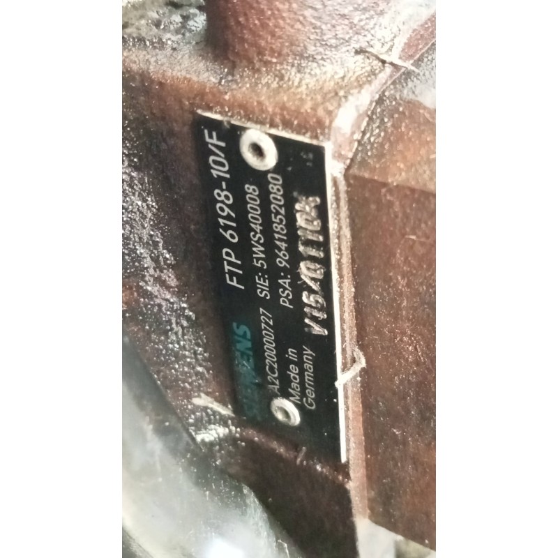 Recambio de bomba inyeccion para citroen c3 1.4 hdi sx plus referencia OEM IAM FTP619810F 5WS40008 9641852080 SIEMENS