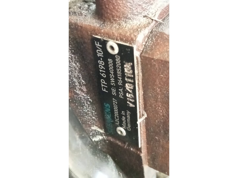 Recambio de bomba inyeccion para citroen c3 1.4 hdi sx plus referencia OEM IAM FTP619810F 5WS40008 9641852080 SIEMENS