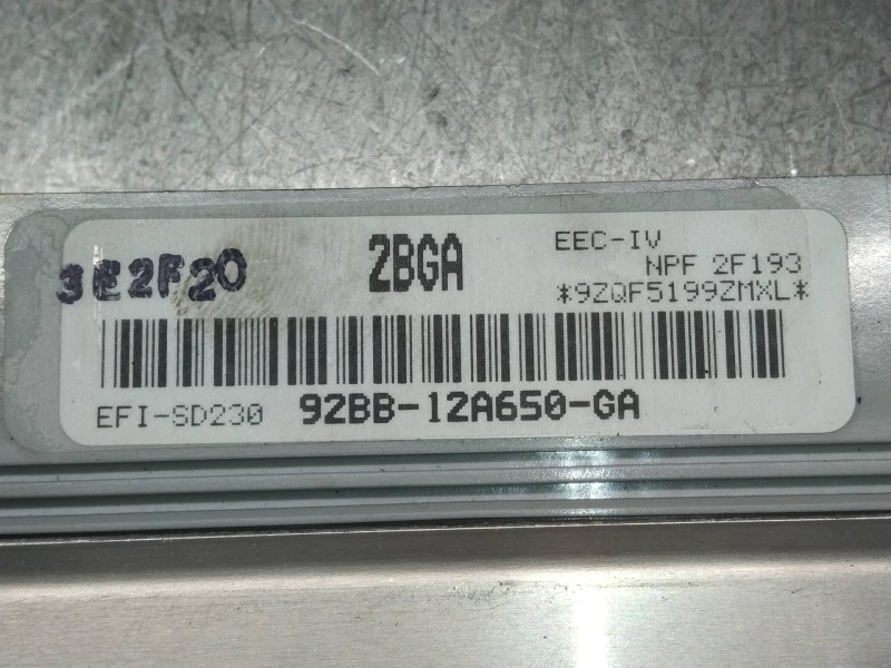 Recambio de centralita motor uce para ford sierra berlina clx referencia OEM IAM 92BB12A650GA 2BGA 