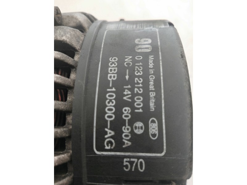 Recambio de alternador para ford mondeo berlina (gd) gt referencia OEM IAM 0123212001 BOSCH 