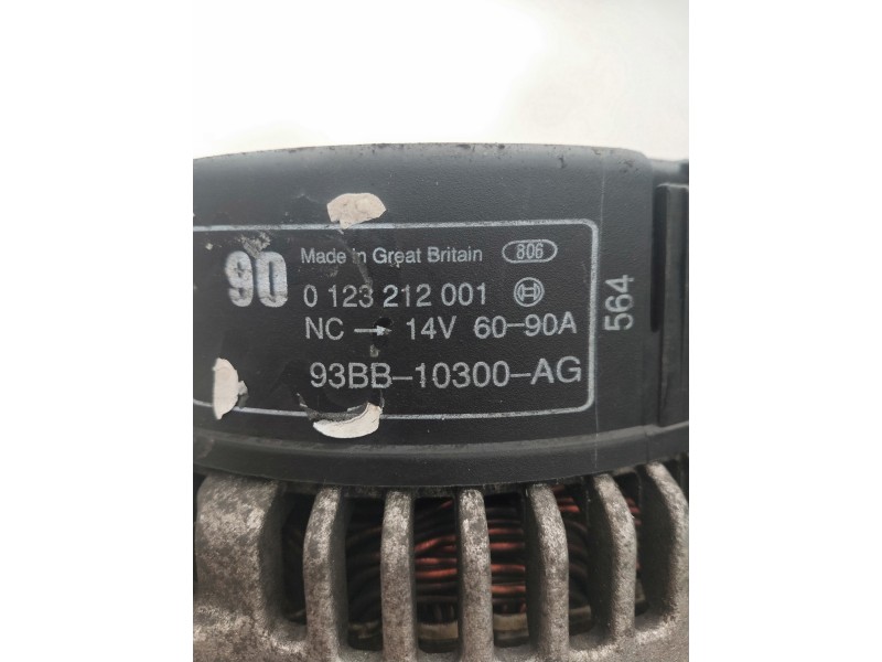 Recambio de alternador para ford mondeo berlina (gd) gt referencia OEM IAM 0123212001 BOSCH 