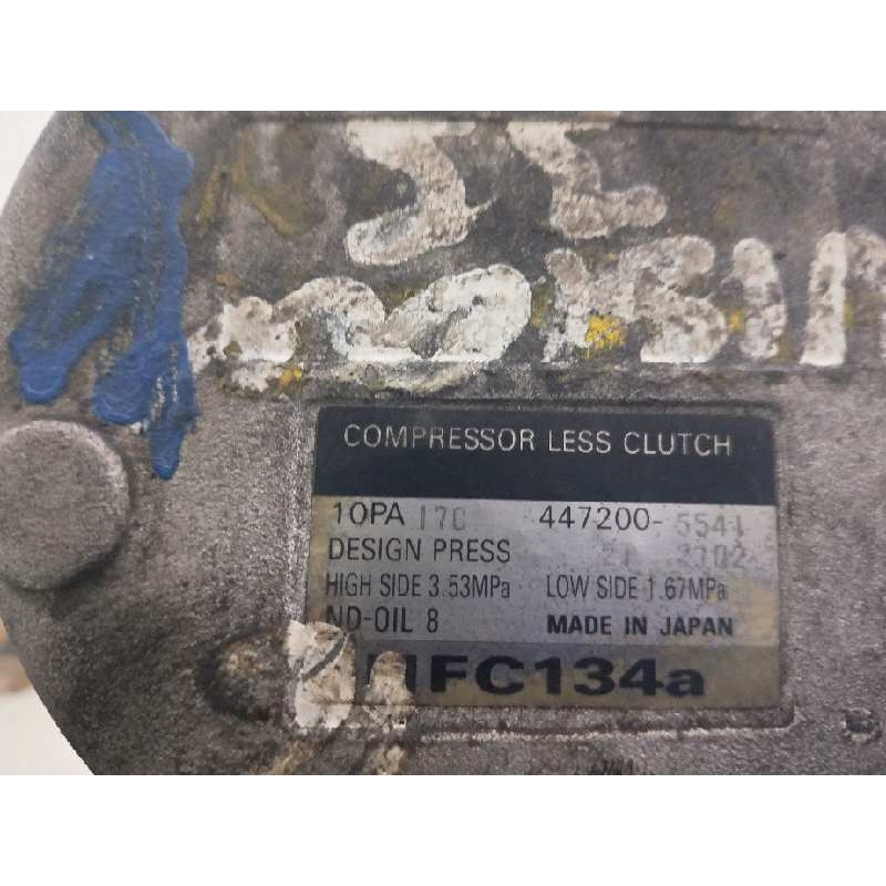 Recambio de compresor aire acondicionado para chrysler vision (lh) 3.5 cat referencia OEM IAM 4472005541 10PA17C HFC134A
