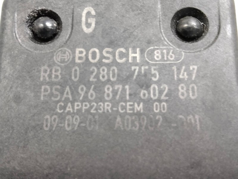 Recambio de potenciometro pedal para peugeot 206+ 1.4 hdi referencia OEM IAM 0280755147 9687160280 
