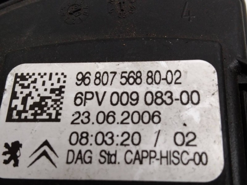 Recambio de potenciometro pedal para peugeot 207 1.4 hdi referencia OEM IAM 6PV00908300 9680756880 