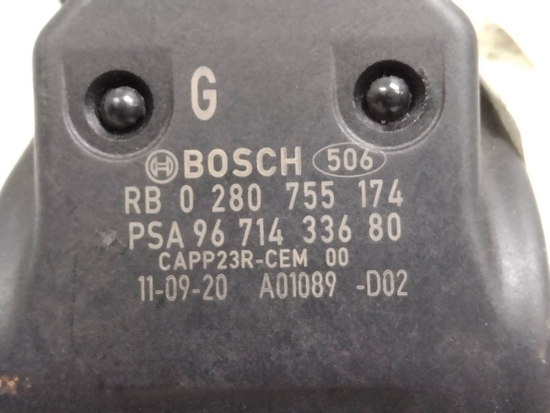 Recambio de potenciometro pedal para peugeot 207 sw 1.6 hdi active referencia OEM IAM 0280755174 9671433680 