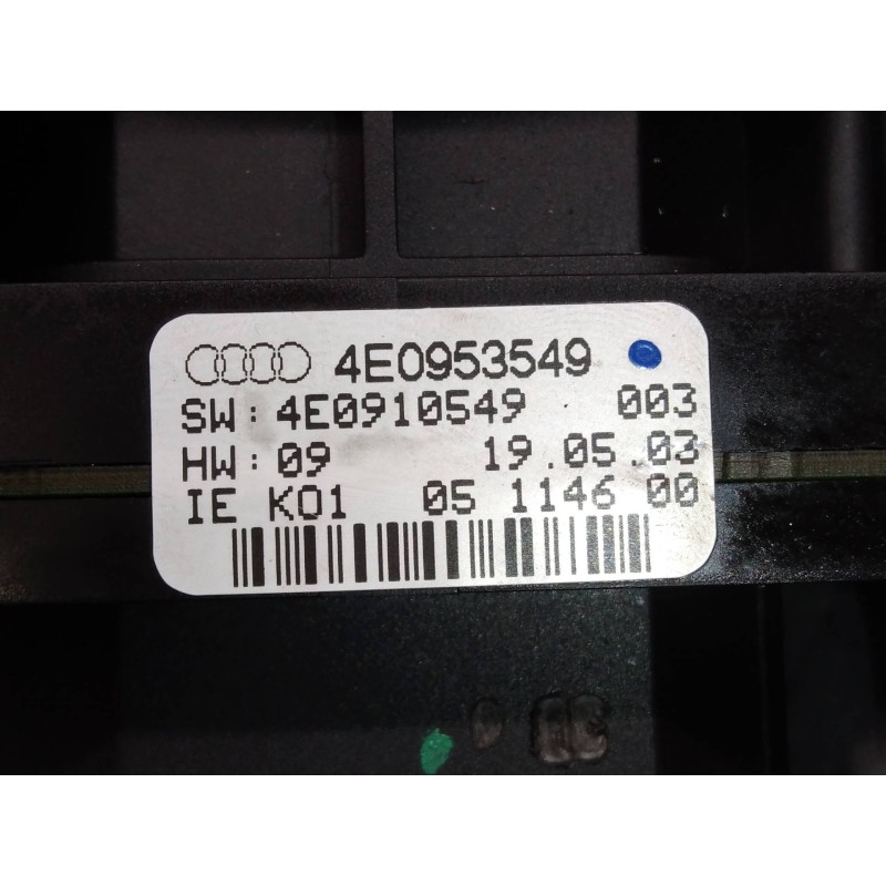 Recambio de mando luces para audi a8 (4e2) 4.2 quattro l referencia OEM IAM 4E0953549 4E0910549 4E0953503B 4E0953521A