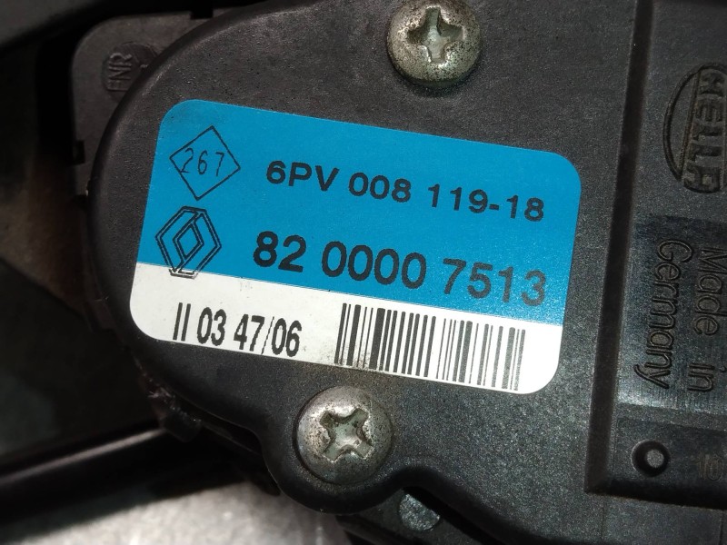 Recambio de potenciometro pedal para renault espace iv (jk0) dynamique referencia OEM IAM 8200007513  
