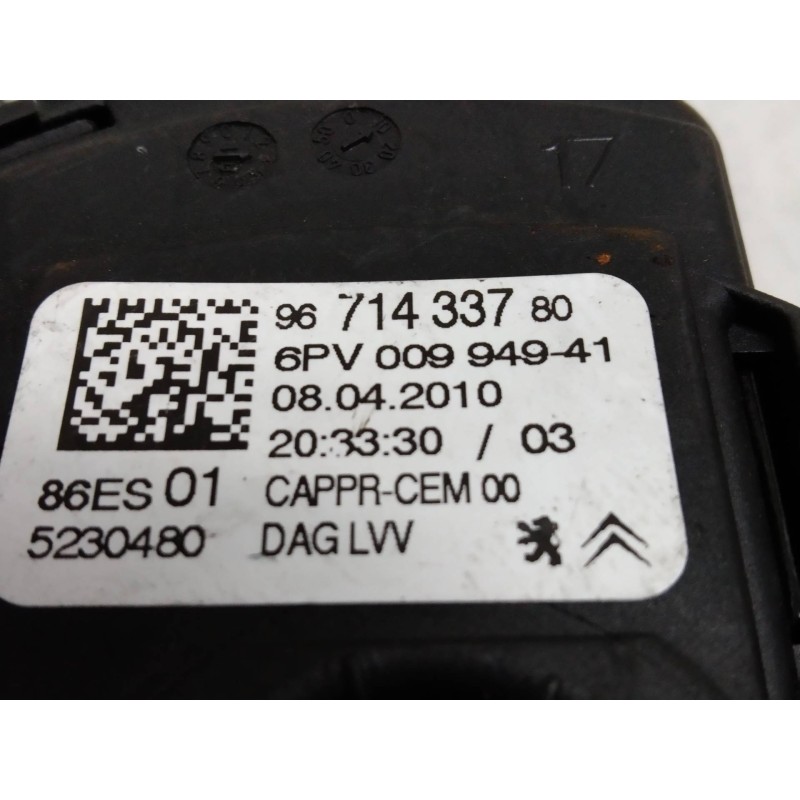 Recambio de potenciometro pedal para peugeot 308 sw 1.6 hdi fap cat (9hz / dv6ted4) referencia OEM IAM 6PV00994941 9671433780 