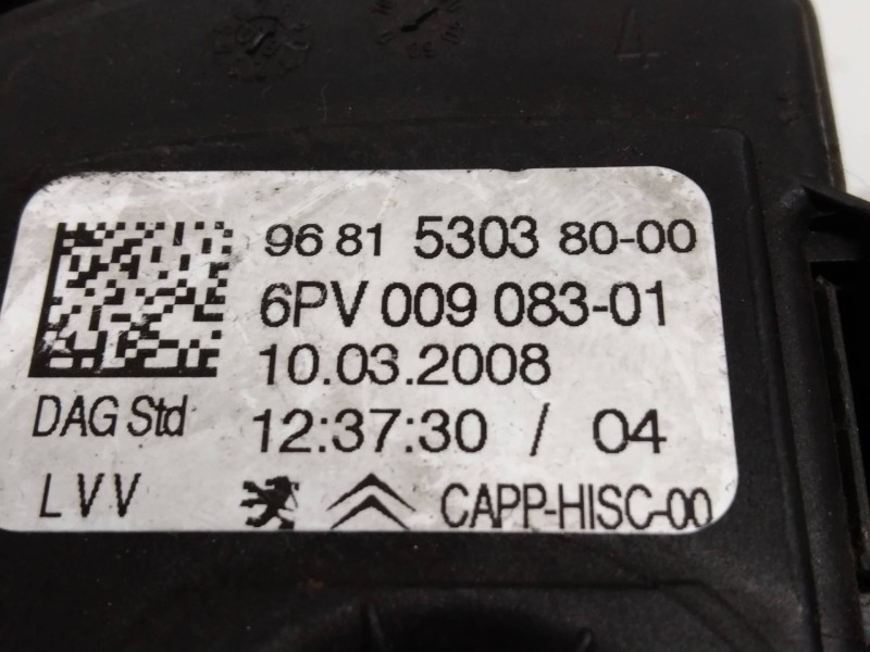Recambio de potenciometro pedal para peugeot 308 1.6 16v referencia OEM IAM 6PV00908301 9681530380 