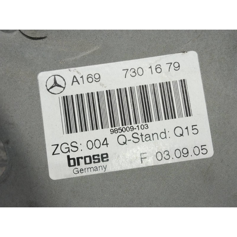 Recambio de elevalunas trasero derecho para mercedes clase b (w245) 180 cdi (245.207) referencia OEM IAM A1697301679  5P