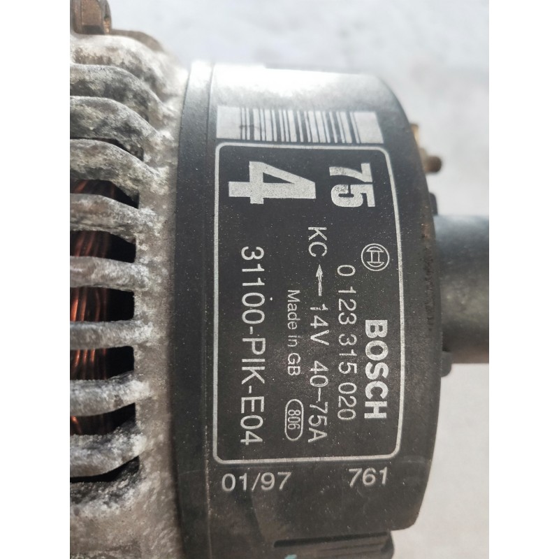 Recambio de alternador para honda civic coupe (ej6/8) 1.6 ls (ej6) referencia OEM IAM 0123315020 BOSCH 