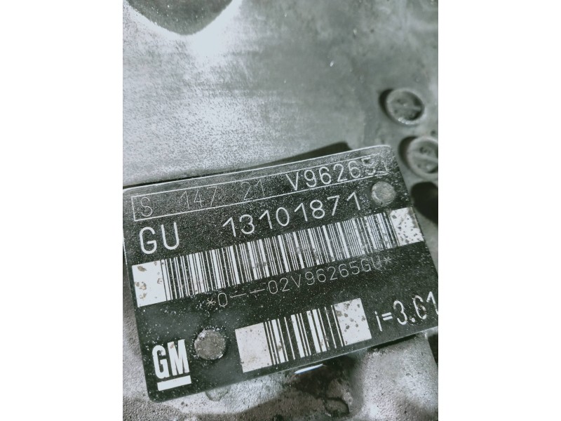 Recambio de caja cambios para opel vectra c berlina club referencia OEM IAM 13101871 GU13101871 S14721 V96265 5V
