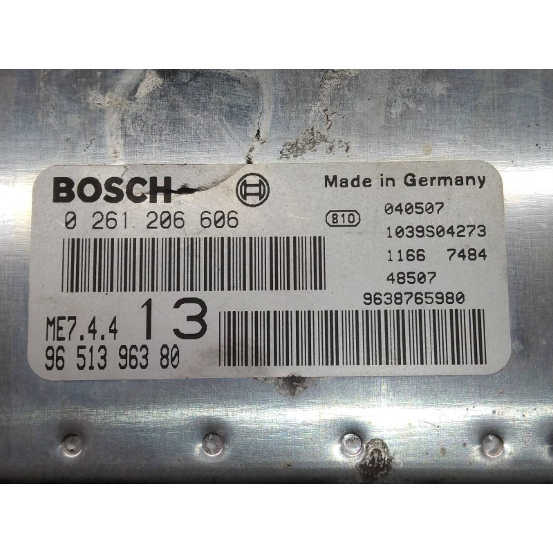 Recambio de centralita motor uce para citroen xsara coupe 1.6i 16v vts referencia OEM IAM 0261206606 9651396380 ME744 13
