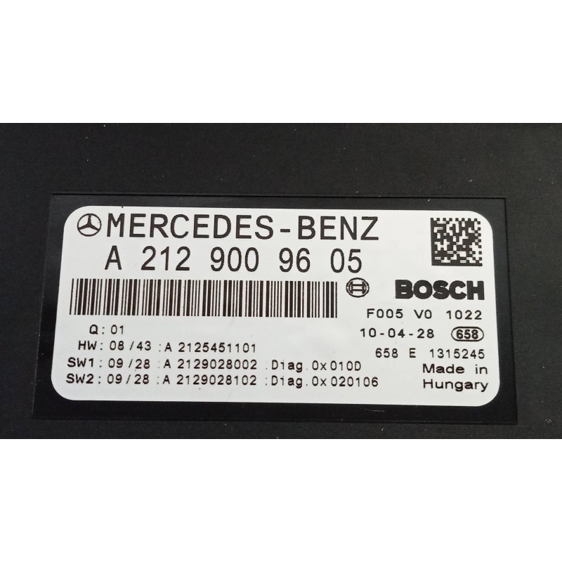 Recambio de caja reles / fusibles para mercedes clase c (w204) berlina c 200 cdi blueefficiency (204.001) referencia OEM IAM A21