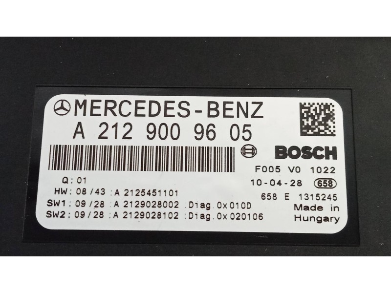 Recambio de caja reles / fusibles para mercedes clase c (w204) berlina c 200 cdi blueefficiency (204.001) referencia OEM IAM A21