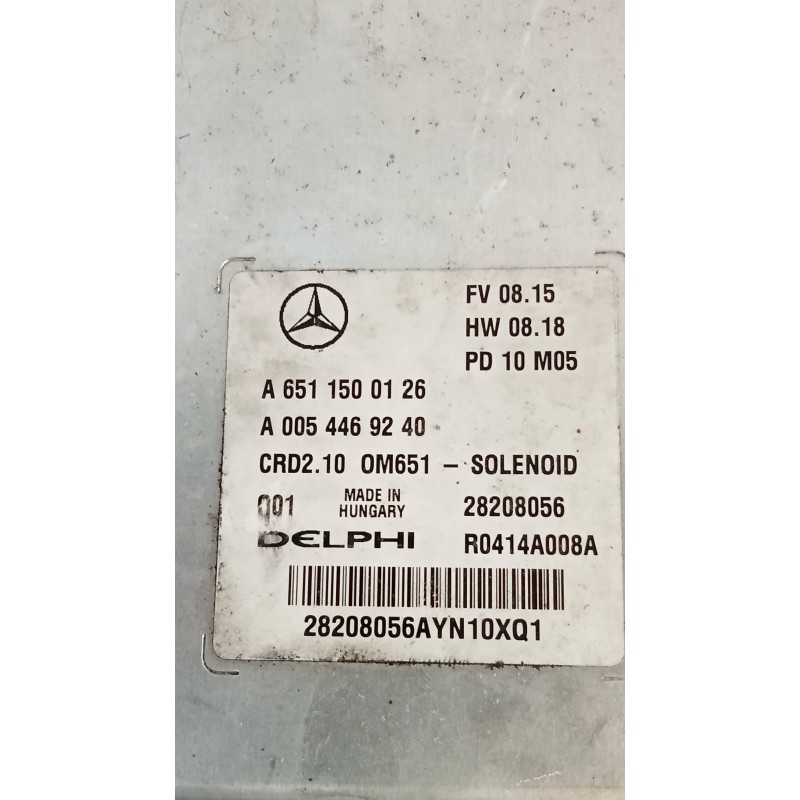 Recambio de centralita motor uce para mercedes clase c (w204) berlina c 200 cdi blueefficiency (204.001) referencia OEM IAM R041
