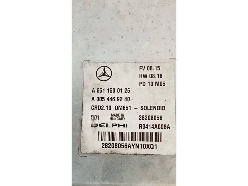Recambio de centralita motor uce para mercedes clase c (w204) berlina c 200 cdi blueefficiency (204.001) referencia OEM IAM R041