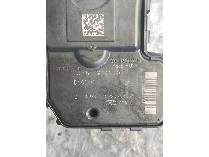 Recambio de caja mariposa para mercedes clase c (w204) berlina c 200 cdi blueefficiency (204.001) referencia OEM IAM 0280750553 