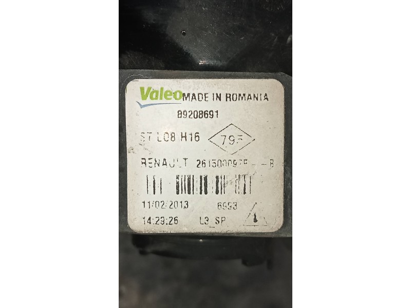 Recambio de faro antiniebla izquierdo para dacia sandero stepway referencia OEM IAM 90012264 89208691 