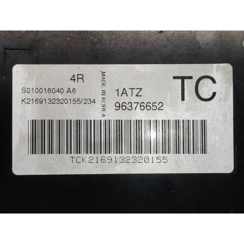 Recambio de centralita motor uce para daewoo kalos 1.2 se referencia OEM IAM S010016040A6 96376652 4R 1ATZ TC