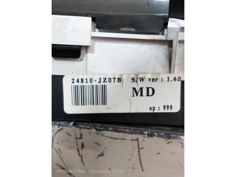 Recambio de cuadro instrumentos para renault koleos expression referencia OEM IAM 24810JZ07B  