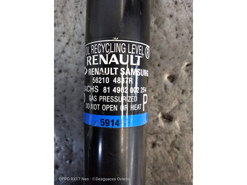 Recambio de amortiguador trasero izquierdo para renault koleos expression referencia OEM IAM 562104837R 814902002254 