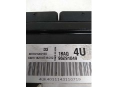 Recambio de centralita motor uce para chevrolet matiz 0.8 cat referencia OEM IAM S010013001E5 96291049 D3 1BAQ 4U 2