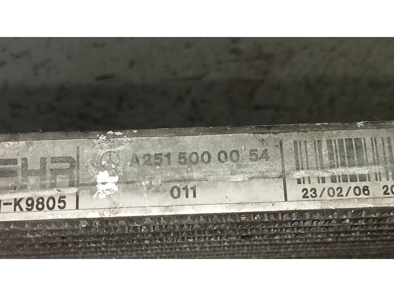 Recambio de condensador / radiador aire acondicionado para mercedes clase r (w251) 320 cdi (251.022) referencia OEM IAM A2515000