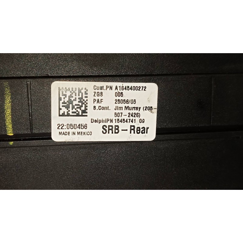 Recambio de caja reles / fusibles para mercedes clase r (w251) 320 cdi (251.022) referencia OEM IAM A1645400272 1545474109 