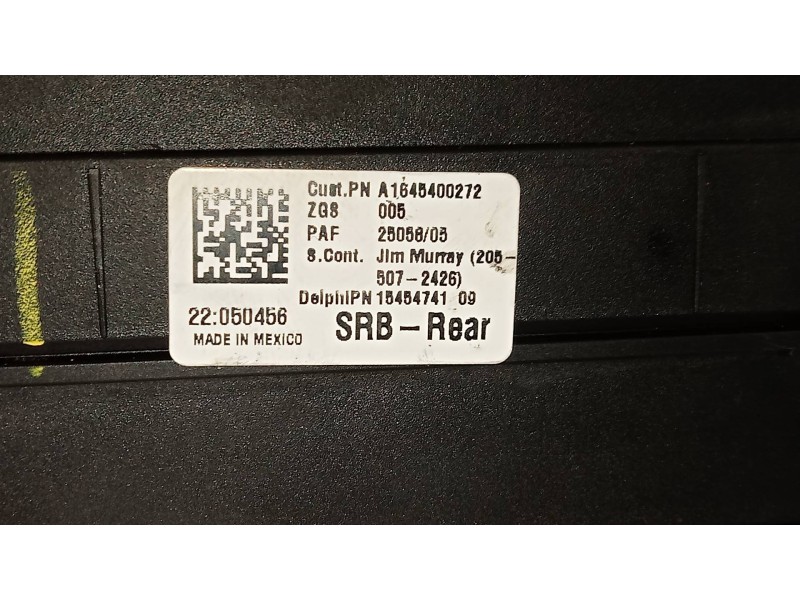 Recambio de caja reles / fusibles para mercedes clase r (w251) 320 cdi (251.022) referencia OEM IAM A1645400272 1545474109 