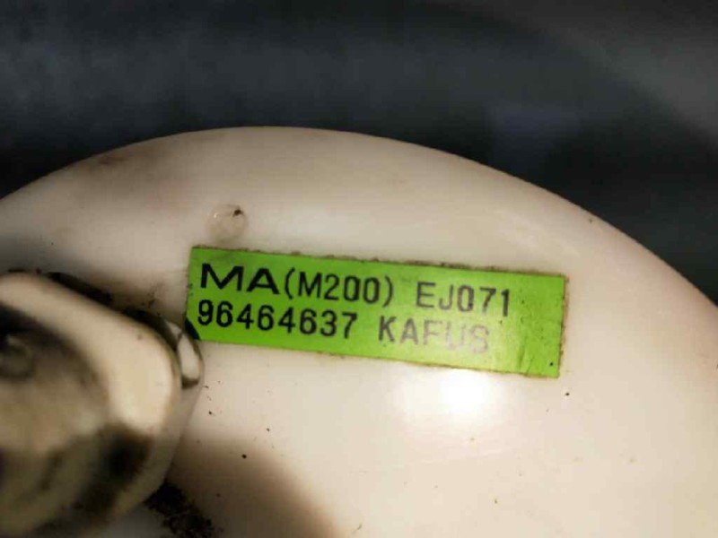 Recambio de bomba combustible para chevrolet matiz 0.8 cat referencia OEM IAM 96464637 KAFUS AFORADOR 