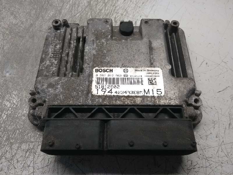 Recambio de centralita motor uce para fiat croma (194) 1.9 16v multijet dynamic referencia OEM IAM 0281012963 51812902 1944234A3