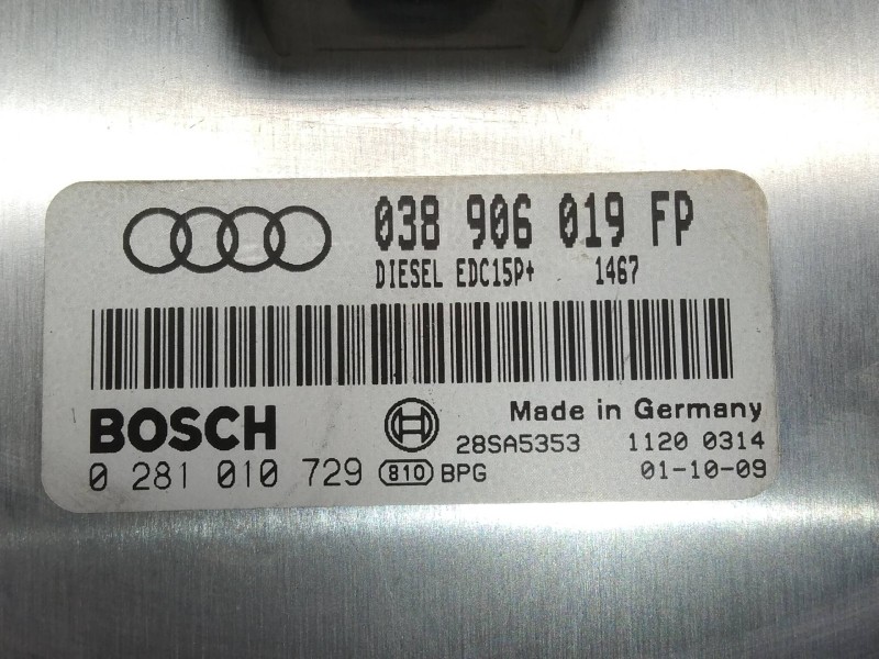 Recambio de centralita motor uce para audi a4 avant (8e) 1.9 tdi (96kw) referencia OEM IAM 0281010729 038906019FP EDC15P