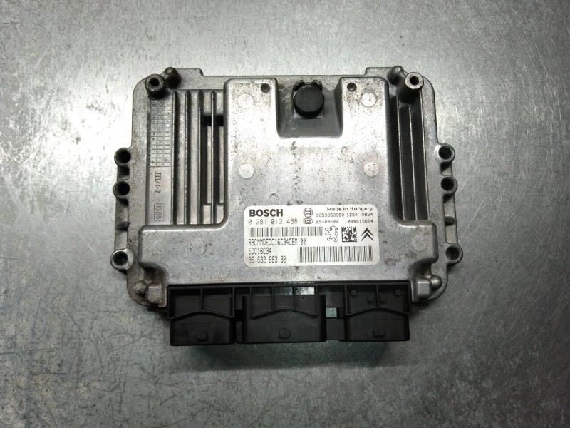 Recambio de centralita motor uce para citroen xsara picasso 1.6 hdi 90 exclusive referencia OEM IAM 0281012468 9663268380 EDC16C